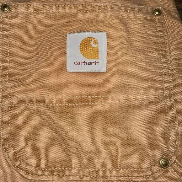 Vintage Carhartt‎ B01 BRN Brown Double Knee Work Wear Pants Mens 42(40)X32